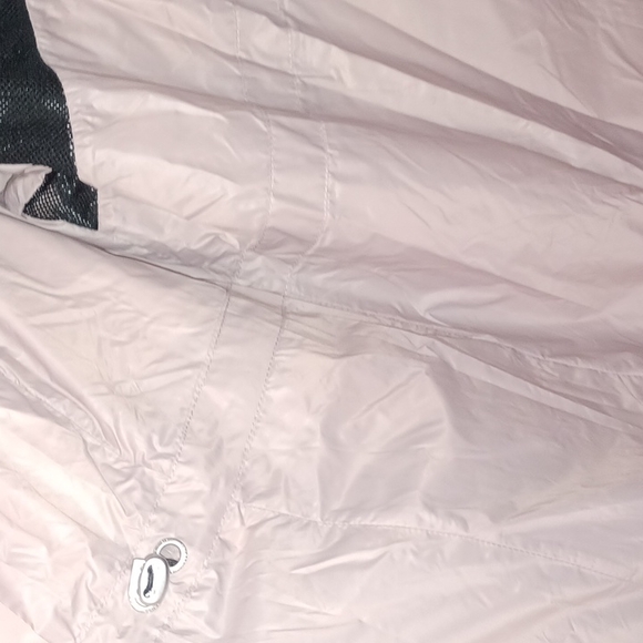 Calvin Klein Hooded Packable Raincoat Pink Performance Trench Women's Large coat - Picture 10 of 17